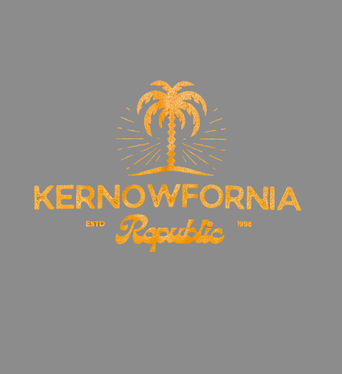 Kernowfornia Republic palm tree T-shirt