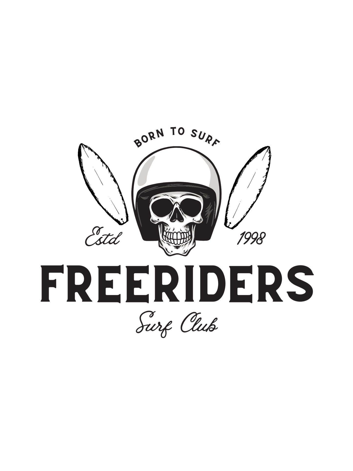Freeriders Surf Club Bone Rider LS Tee