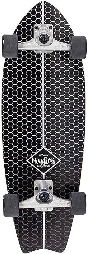 Mindless Surf Skate Fish Tail Skateboard Black