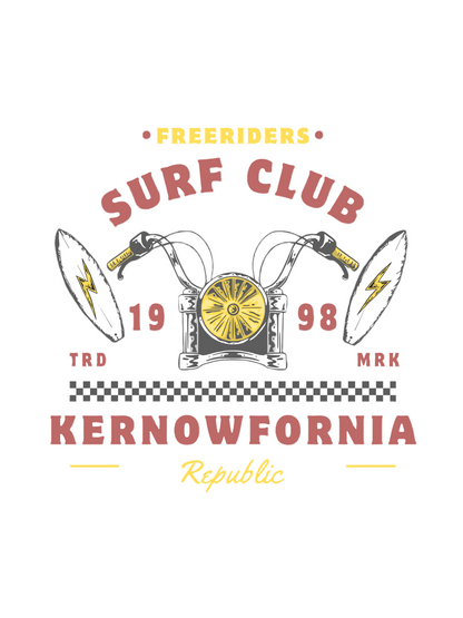 Kernowfornia Republic x Freeriders MotoX T-shirt