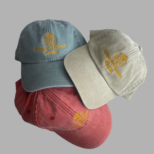 Kernowfornia Republic Stonewashed Palm Tree Caps