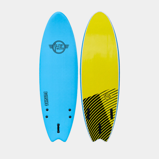 Surfworx Banshee soft surfboard 6ft Blue