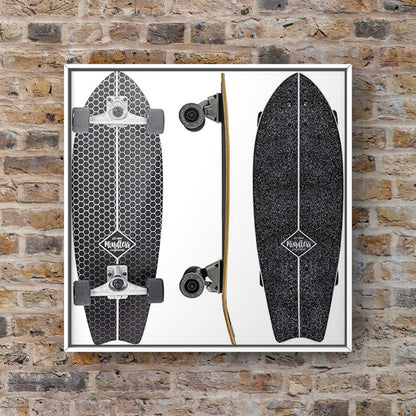 Mindless Surf Skate Fish Tail Skateboard Black