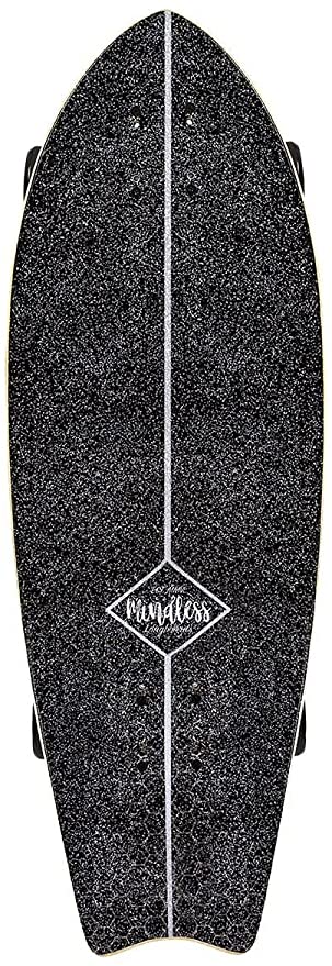 Mindless Surf Skate Fish Tail Skateboard Black